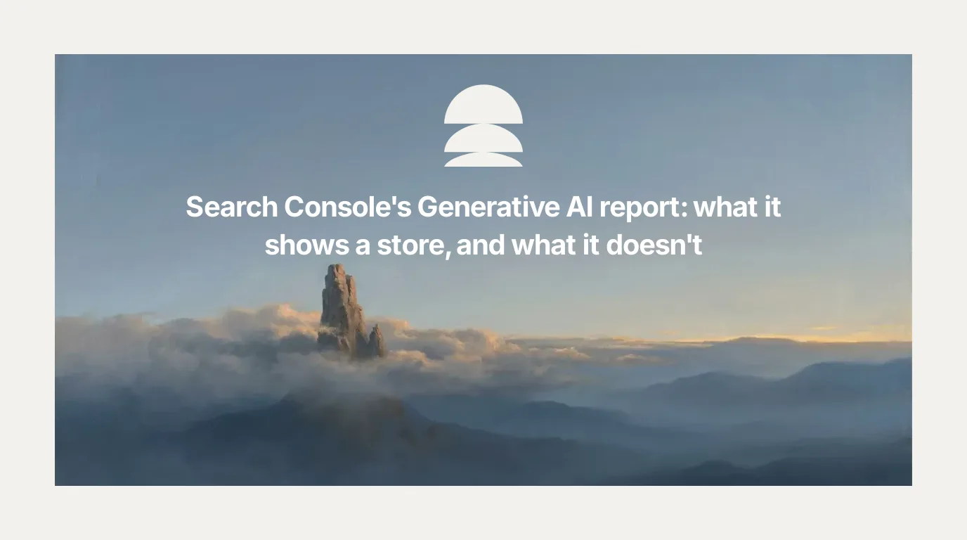 Search Console's Generative AI report: what it shows a store, and what it doesn't